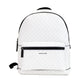 Cooper Large Bright White Signature PVC Shoulder Backpack Bookbag