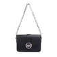 Carmen Medium Black Animal Print Embossed Leather Convertible Bag