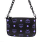 Splash Logo Dahlia Purple Smooth Leather Mini Pouch Crossbody Handbag