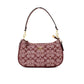 Teri Wine Signature Denim Chambray Canvas Shoulder Crossbody Bag