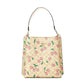 Mollie Heart Cherry Print Signature Coated Canvas Bucket Handbag