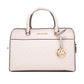 Travel Medium Light Powder Blush Signature PVC Duffle Crossbody Bag