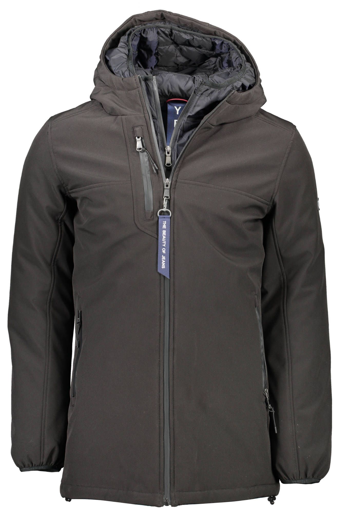 Sleek Double Hooded Men's Jacket