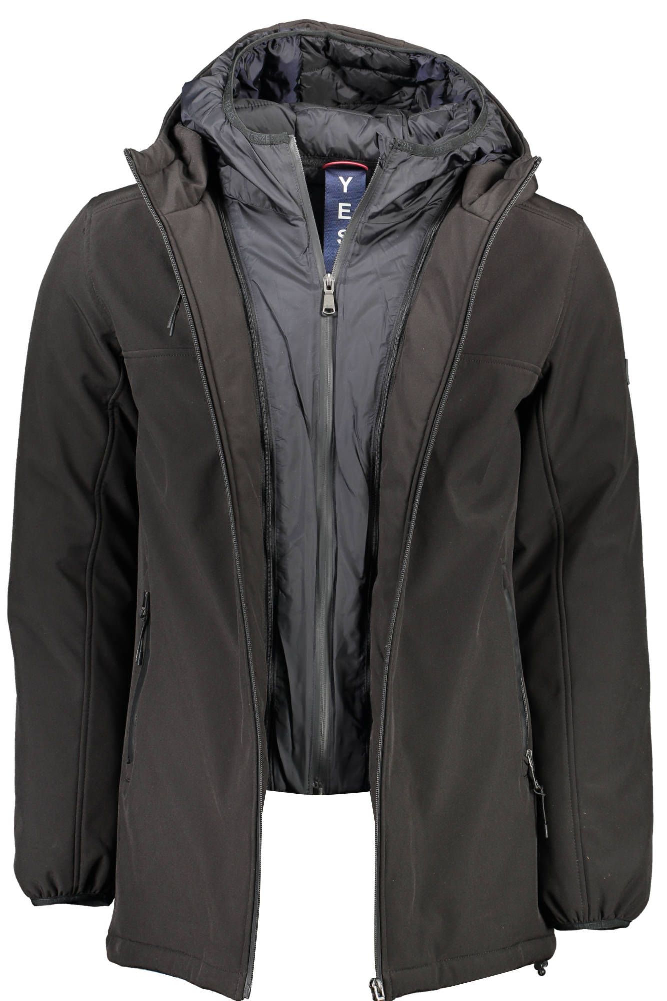 Sleek Double Hooded Men's Jacket